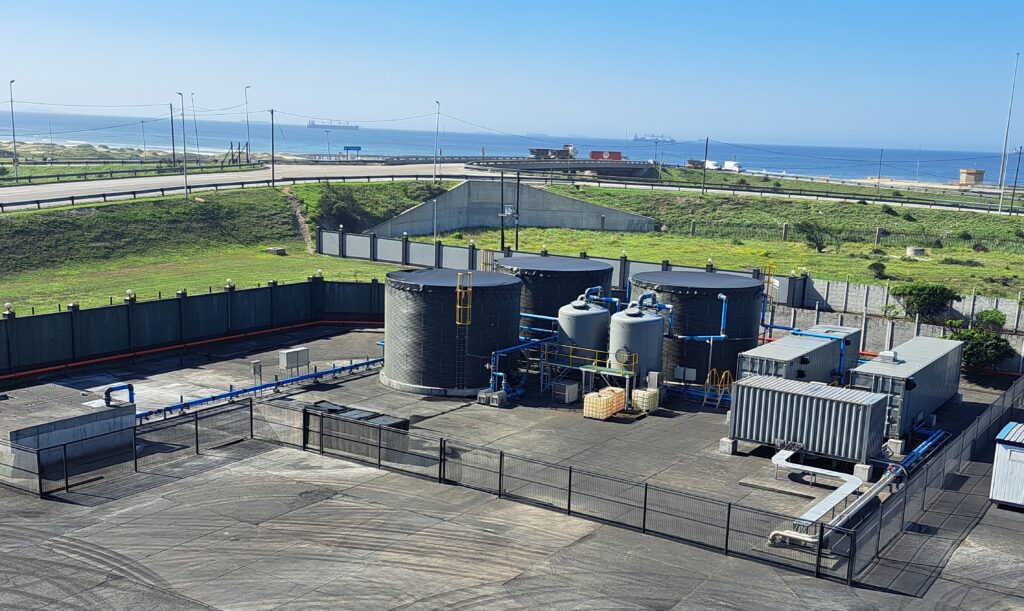 Orion's water treatment plant at its carbon black facility in Nelson Mandela Bay, South Africa. 